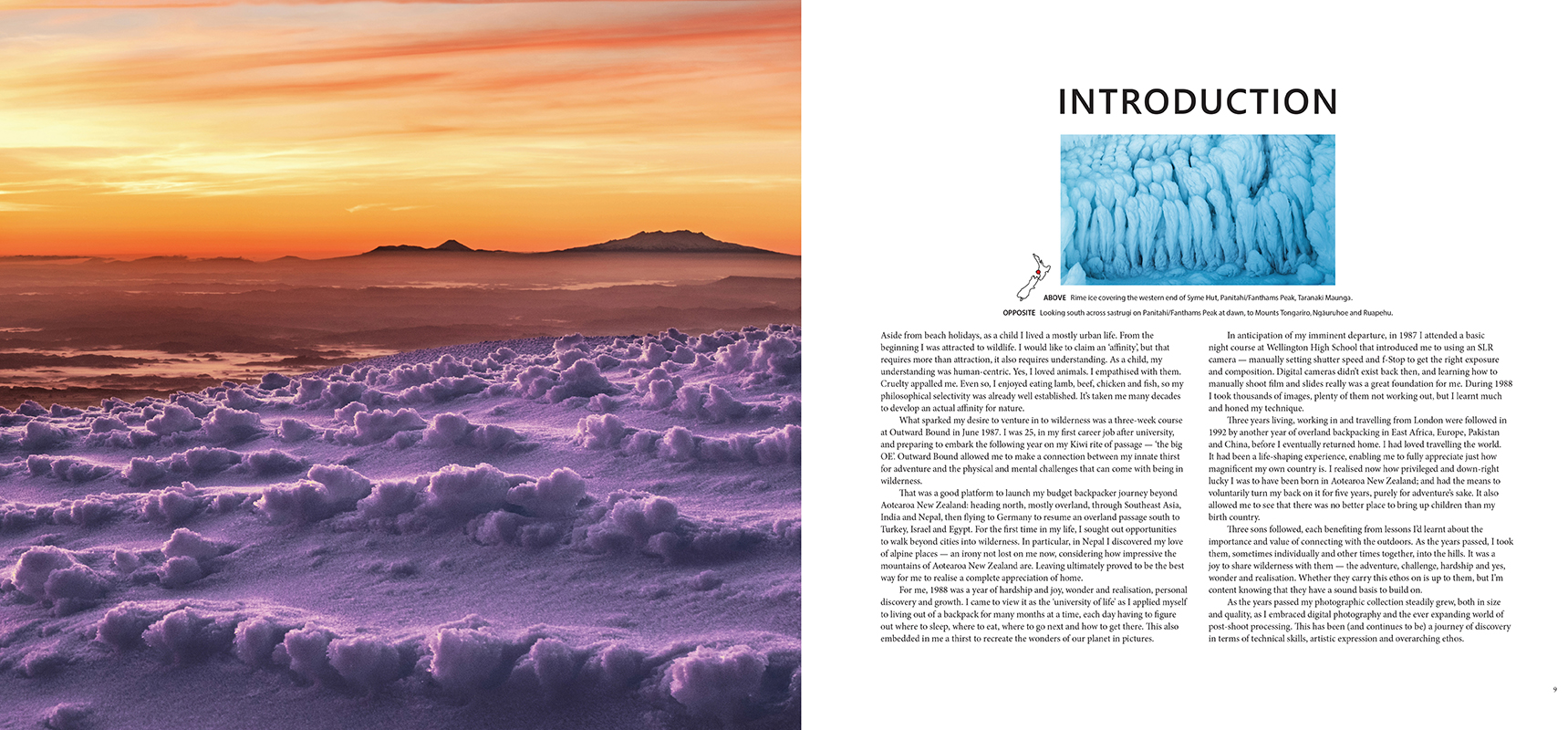 Sample spread from book