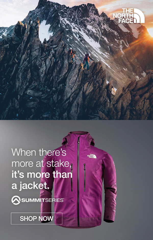 Advert for alpine jacket