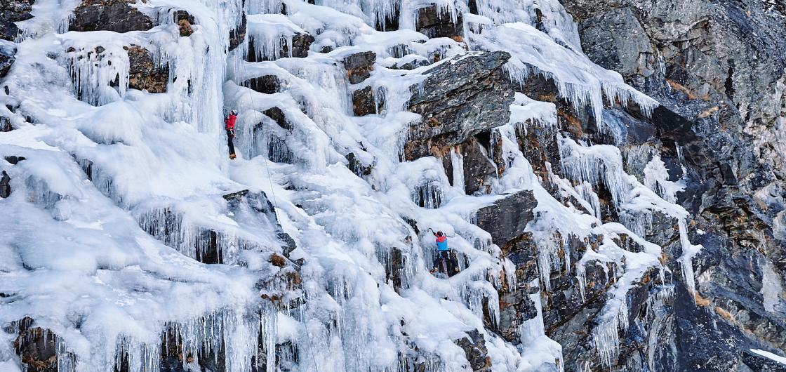 Ice Climbing in Wye Creek