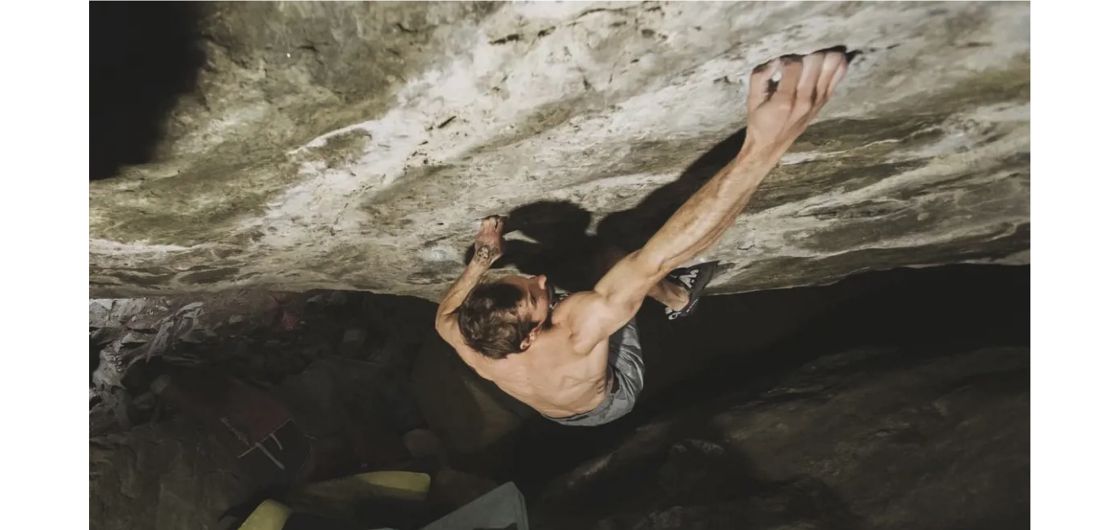Daniel Woods on Compass North bouldering