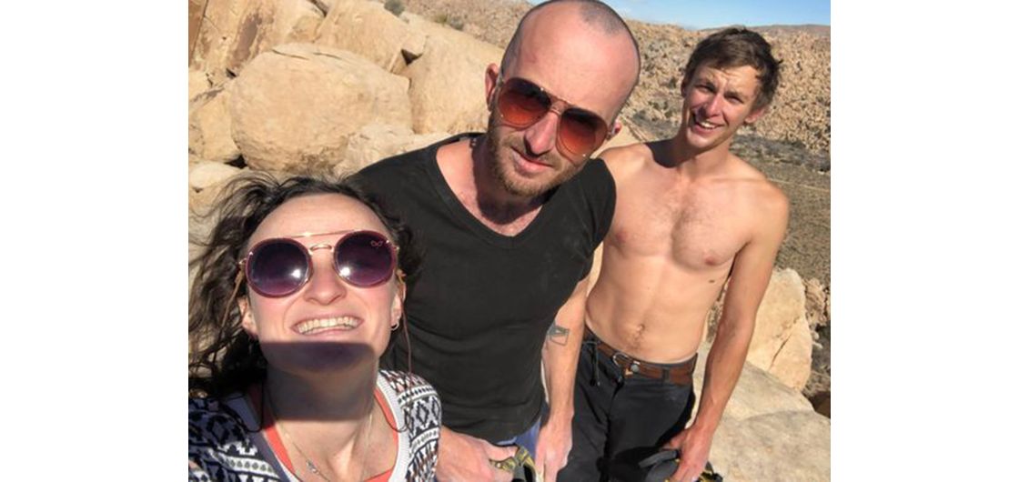 Fear and Loathing in Joshua Tree Three climbers in desert