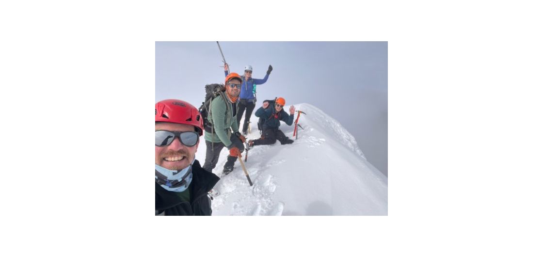 Climbers on summit