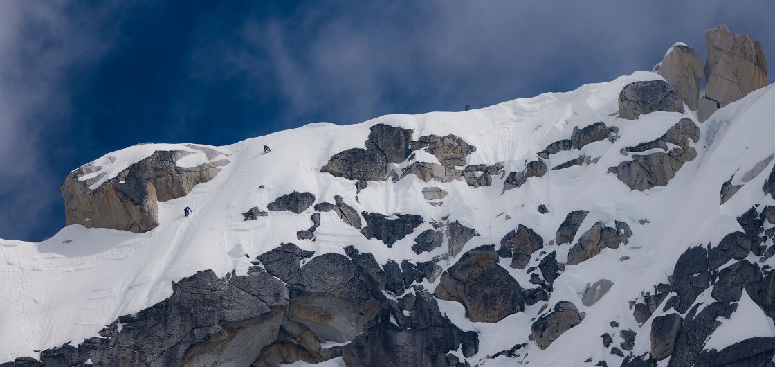 Climbers in the alpine