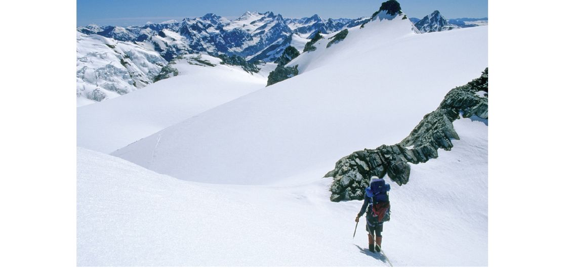 Climber on mountain