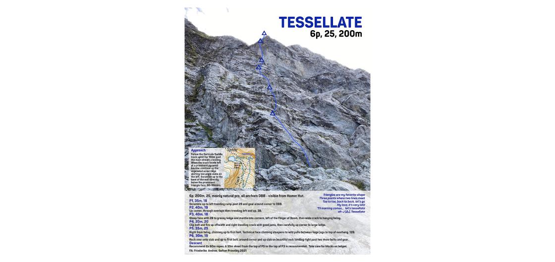 Tessellate Topo Climbing information and image