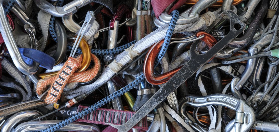 Rack Photo: Tom Hoyle Climbing equipment