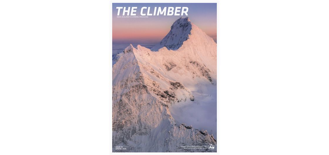 Cover of magazine issue showing Mt Aspiring