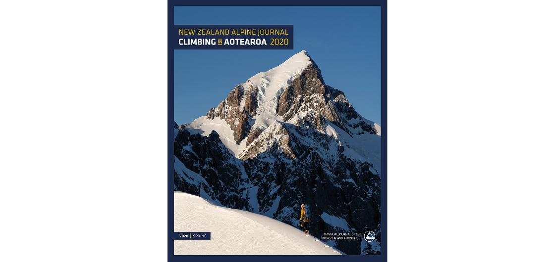 NZAJ 2020 The cover of the 2020 New Zealand Alpine Journal