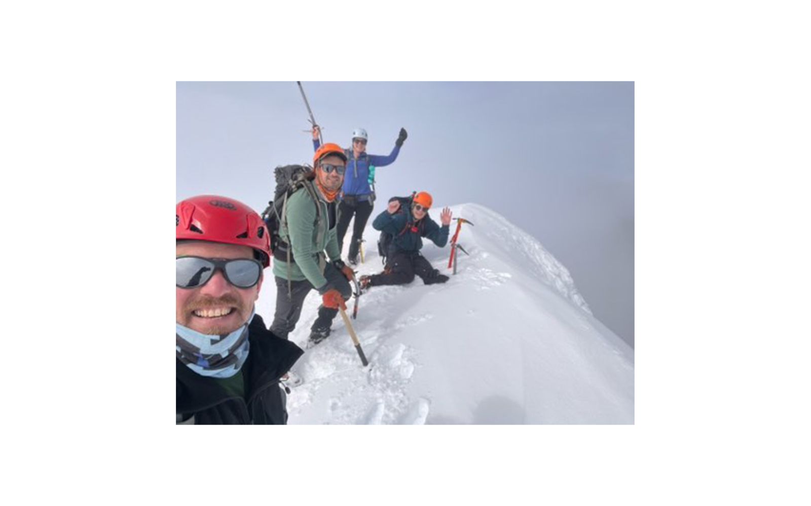 Climbers on summit