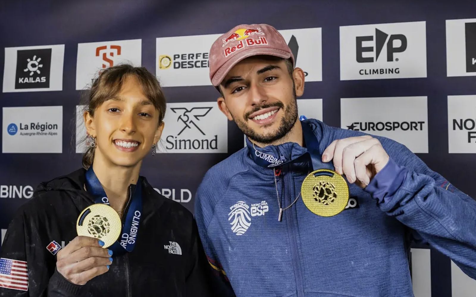 Competition winners with gold medals