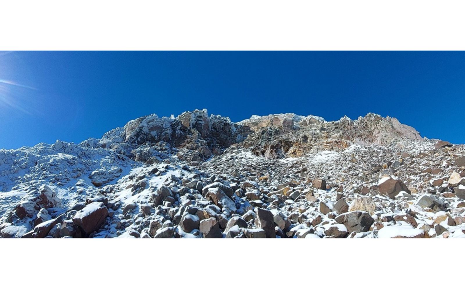 Icy mountainside