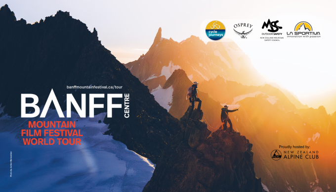 Banff MFF WT 2025 climbers on ridgeline