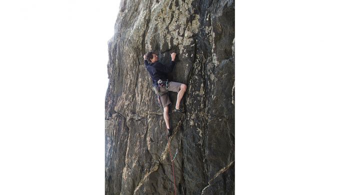 Climber On Rock
