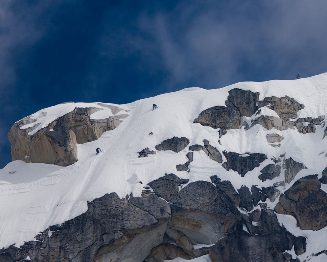 Climbers in the alpine
