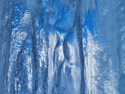 ice forming on mountain