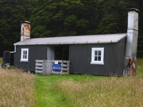 Exterior view of the hut