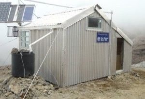 Whangaehu Hut in fog