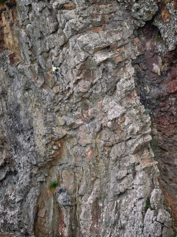 climber on rock