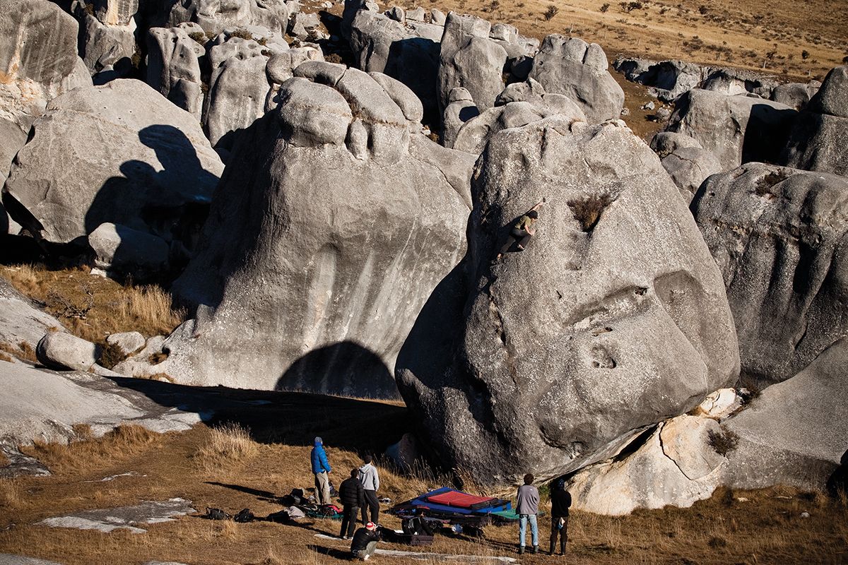 Highball bouldering