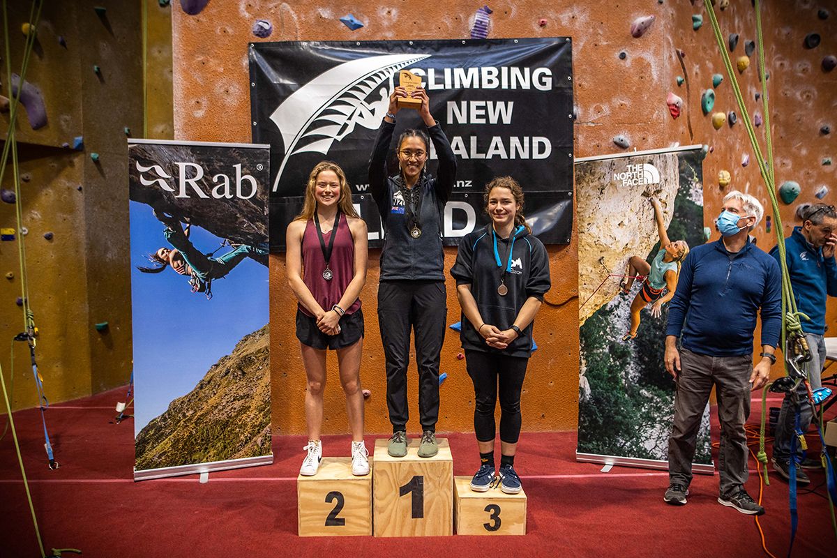 Women's podium