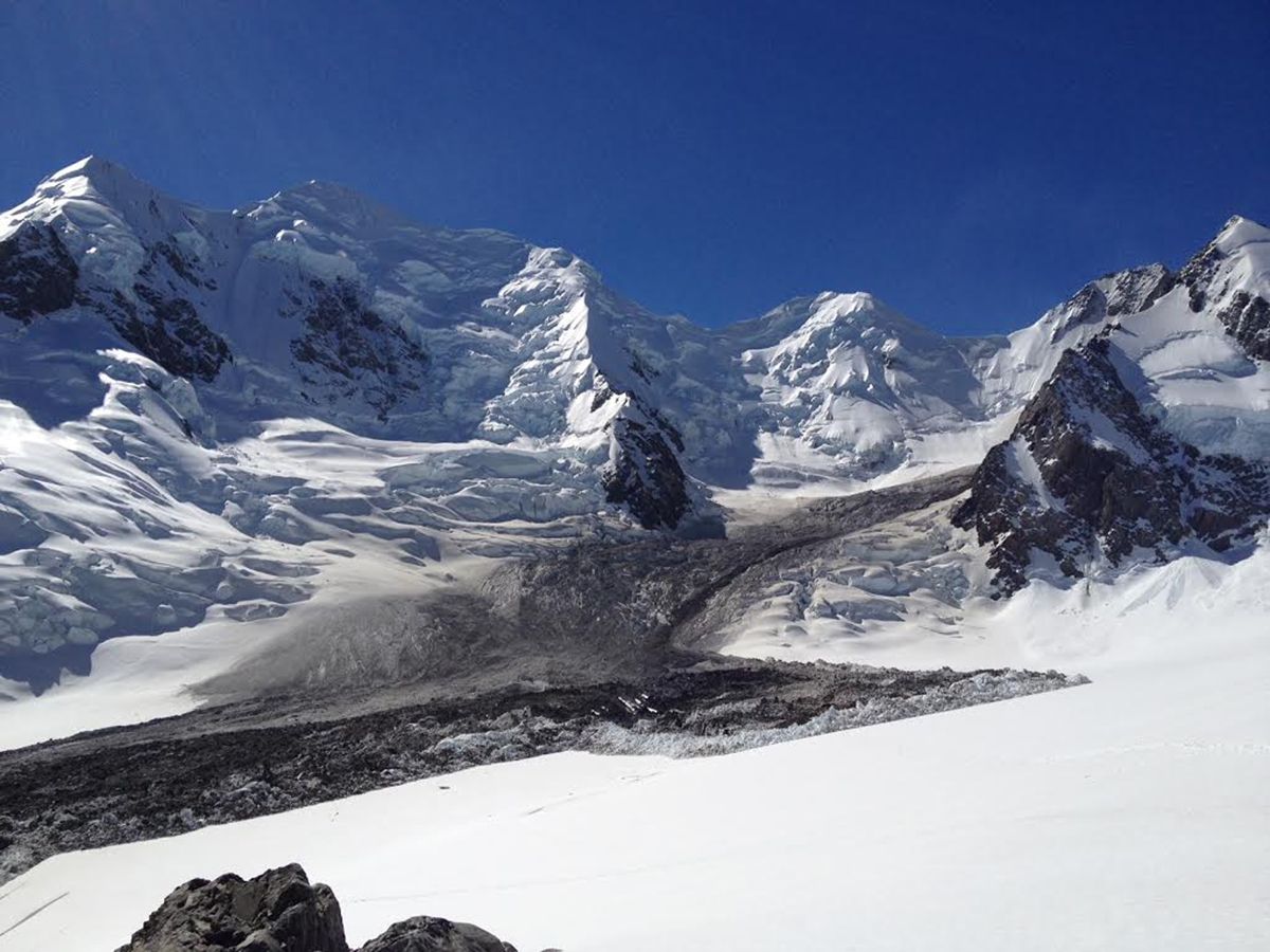 Rockfall in alpine region