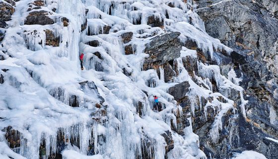 Ice Climbing in Wye Creek
