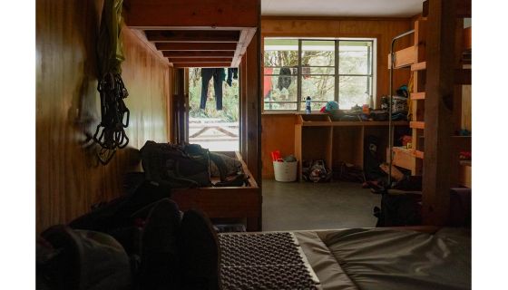 View of bunk room at Homer Hut