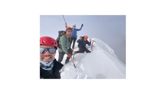 Climbers on summit