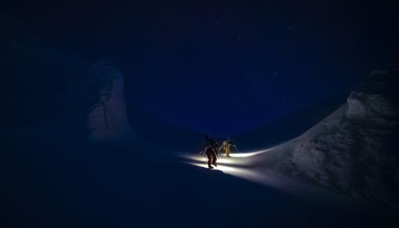 Climbers in the night 
