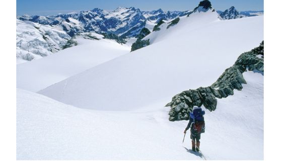 Climber on mountain