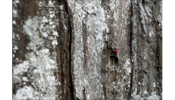 climber on rock