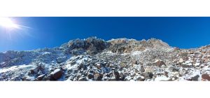 Icy mountainside